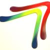 Mark  Legg BLUE Herron Phenolic Boomerang - Image 3