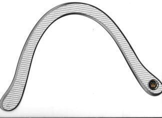 James Hoy Ninja SILVER TONE Carbon Boomerang
